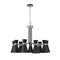 Z-Lite Soriano 9 Light Chandelier, Matte Black 728-9MB-BN - alternate 7